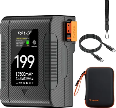 Produktbild von V Mount Batterie, 13500mAh Kapazität, mehrere Ausgangsoptionen, Batterie
