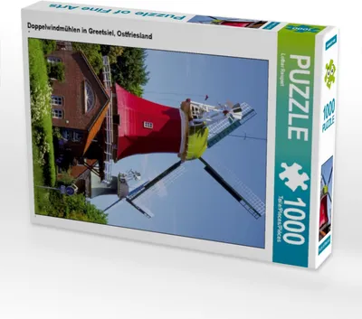 Produktbild von Calvendo Doppelwindmühlen in Greetsiel, Ostfriesland 1000 Teile Puzzle hoch 480x640mm, Reupert Lothar; 7339202