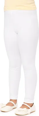 Image de Merry Style filles leggings longs en coton MS10-225 (blanc, 140 cm)