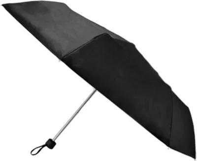 Obrázek produktu pro Skládací ruční deštník, černý, průměr 92 cm