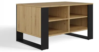 Obrázok produktu pre raumhirsch: Moderný konferenčný stolík s 4 odkladacími plochami a úložným priestorom