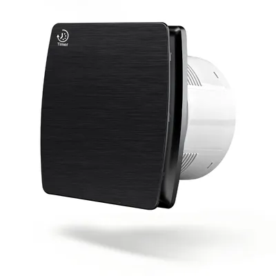 Produktbild von 150mm 18W/35db Badlüfter Leiser Wandventilator, 240m³/h Kräftiger mit Nachlauf - Funktion, Rücklaufklappe Lüfter, für Küche Bad WC, Schwarz