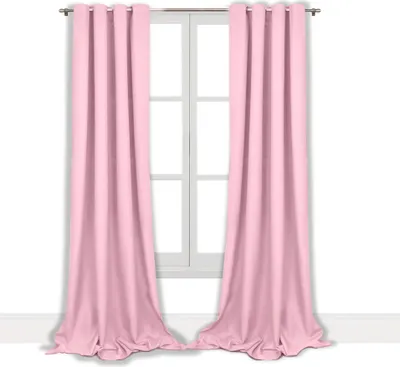 Obrázok produktu pre Matné záclony 145x250 cm priechodky záclona- svetlo ružová