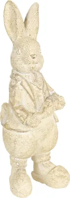 Produktbild von Clayre & Eef Figur Kaninchen 13 cm Weiß Kunststoff