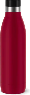 Produktbild von Emsa Isolier-Trinkflasche Bludrop, Wasserflasche, Edelstahl, Rot, 0.7 L, N31129