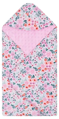 Produktbild von Springos® Einschlagdecke Weiche Decke Babyschale 77 x 77 cm Kinderwagen Kindersitz Flauschig Kinderwagen-Ausstattung Kinderdecke Kapuze Fleece
