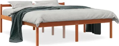 Produktbild von vidaXL Seniorenbett Wachsbraun 150x200 cm Massivholz Kiefer