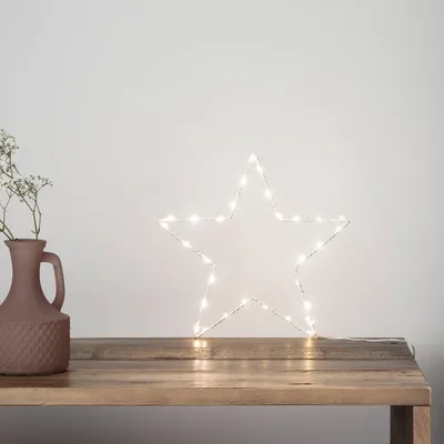 Immagine prodotto di Luci LED Osby per decorazioni natalizie, con timer, alimentate a batteria, lunghezza 23 cm