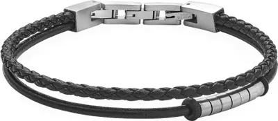 Produktbild von XENOX Armband Herren Leder Edelstahl X4535