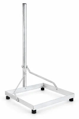 Immagine prodotto di Supporto per balcone PremiumX, 50x50 cm, alluminio, palo da 1 metro, diametro 42 mm, supporto per antenne satellitari per tetti piani