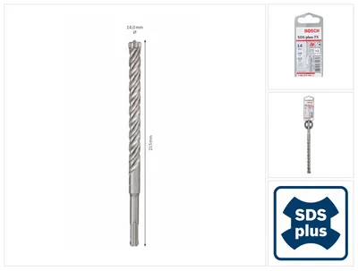 Zdjęcie produktu dla Bosch 2 608 576 159, Wiertarka, Świder, Reguła prawej dłoni, 1,4 cm, 215 mm, Beton, Kamień