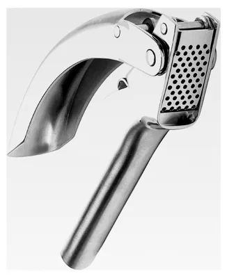 Produktbild von Knoblauchpresse aus rostfreiem Edelstahl mit ergonomischem Griff