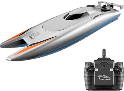 Obrázek produktu pro GoolRC RC lodě 25KM / H vysokorychlostní závodní člun 2-kanálové lodě na dálkové ovládání pro bazény závodní člun