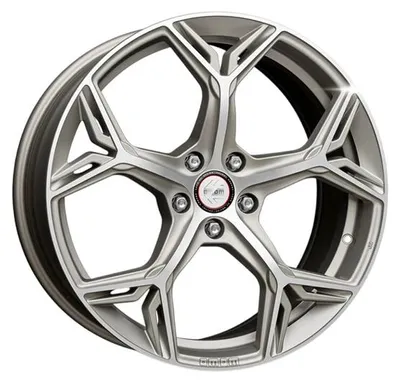Imagen del producto de Llantas litá MOMO RF-09, 8,5x20, 5x112, ET 38, color platino mate, con acabado pulido