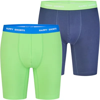 Immagine prodotto di 2 Happy Shorts Boxer da uomo in jersey a vita alta