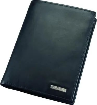 Produktbild von Kombibörse Leder 13x10x2,5cm schwarz
