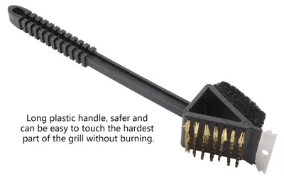 Produktbild von Grill-Reinigungsbürste mit langem Griff, Grill-Küchenwerkzeug