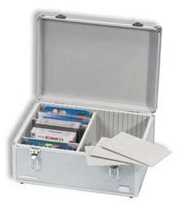 Produktbild von Sammelkoffer CARGO MULTI XL für Postkarten oder Münzen-Sätze, Alu-Design