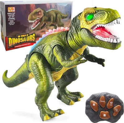 Zdjęcie produktu dla Interaktywny Dinozaur T-Rex Dla Dzieci Zdalnie Sterowana Zabawka Ryczy Led