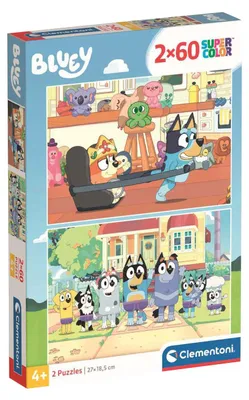 Produktbild von Clementoni - Puzzle Bluey 2x60 elementów | Oficiqlany produkt premium