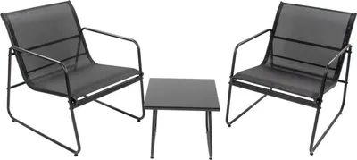 Produktbild von »Mali« Balkonmöbel Set, Stahl, schwarz, 2 Personen