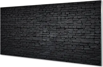 Produktbild von Glasbilder 100x50 Wandkunst Steinbacksteinmauer