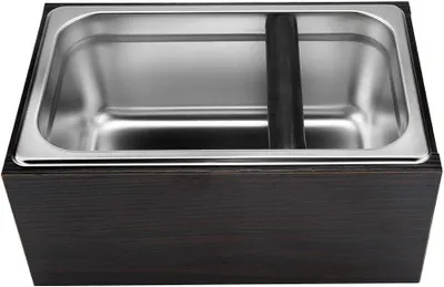 Productafbeelding van Roestvrijstalen koffieklopdoos met handvat - Perfect voor koffiedik