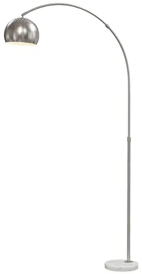 Produktbild von HOMCOM Stehlampe Wohnzimmer im Bogen Design mit Marmorsockel, Stehleuchte