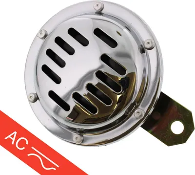Image de Avertisseur sonore JMP moto 12V AC chrome 100mm