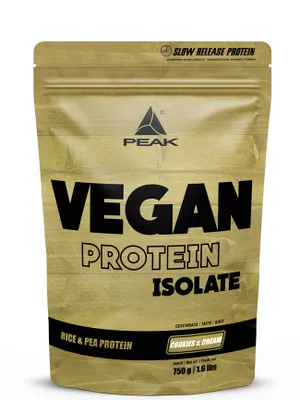 Immagine prodotto di Proteine vegane - 750 g : Cookies & Cream I polvere I proteine vegetali multicomponente I proteine I proteine del pisello I proteine del riso I alto contenuto proteico I costruzione muscolare I mantenimento muscolare I edulcorante da stevia I senza ingegneria genetica I senza glutine