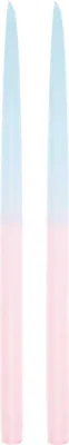 Produktbild von Spitzkerzen 28 cm, Dip Dye, Blau/Rosa