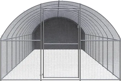 Immagine prodotto di Gabbia per Polli da Esterno 3x12x2 m in Acciaio Zincato