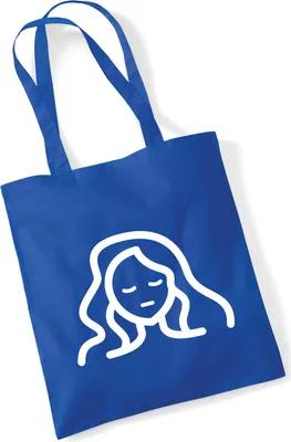 Produktbild von Huuraa Jutebeutel Jungfrau Sternzeichen Symbol 10 Liter Bright Royal Baumwolle Tasche Geschenkidee