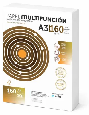 Produktbild von A3 Papier 160g 200 Blatt, Multifunktionspapier für Laser- und Tintenstrahldrucke