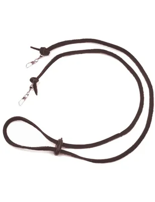 Immagine prodotto di Cinghia per il mento del cappello Cinghia per l'equitazione in pelle Cinghia per il cappello in pelle Cinghia per il mento regolabile con gancio in metallo Marrone
