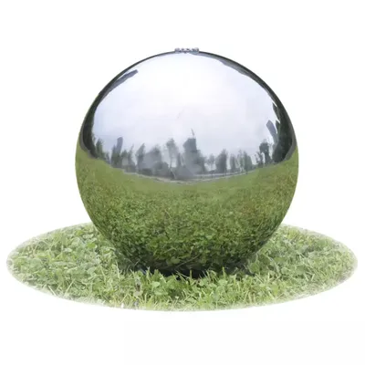 Immagine prodotto di vidaXL Sfera per fontana da giardino con LED in acciaio inox 20 cm