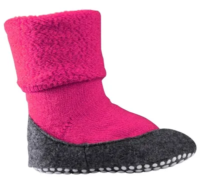 Produktbild von FALKE Kinder Hausschuhe - Cosyshoe, Pantoffeln, Anti-Rutsch, Schurwolle Pink 31-32
