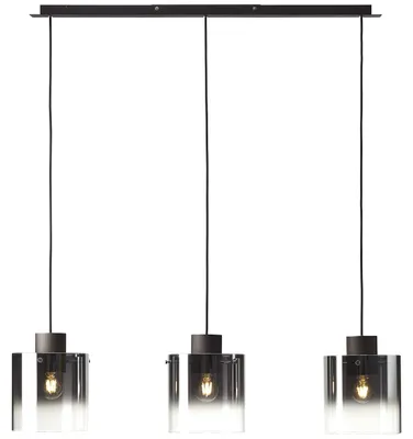 Imagen del producto de Lámpara colgante Beth, de diseño brillante, con 3 luces