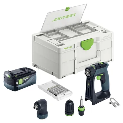 Immagine prodotto di Festool CXS 18-Basic-Set trapano avvitatore a batteria 18 V 40 Nm brushless + 1x batteria ricaricabile 5,0 Ah + systainer - senza caricatore