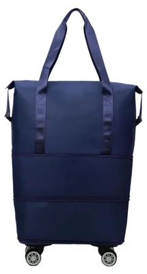 Image de Sac de sport pliable avec roulettes, idéal pour les voyages et le sport