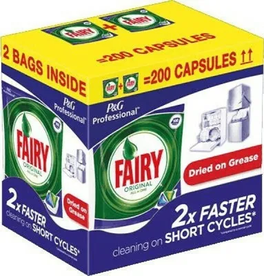 Obrázok produktu pre Fairy Original All-in-One tablety do umývačky riadu, 200 ks