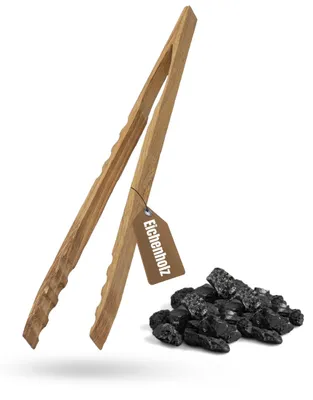 Produktbild von Grillzange 'Oak' aus geöltem Eichenholz - Küchenzange mit ergonomischen Griff für problemloses greifen - natur