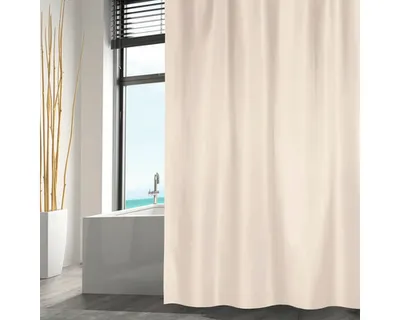 Produktbild von Duschvorhang MSV Textil 180 x 200 cm beige 149556