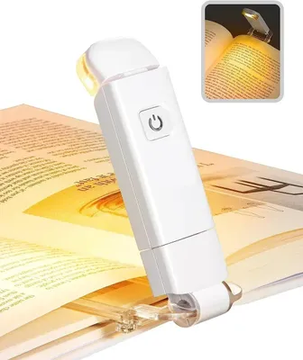 Produktbild von 3D-LED-Buchlampe, USB-aufladbar, faltbar, 3 Lichtfarben, tragbare Tischleuchte, Book-end lamp
