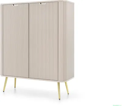 Produktbild von Kommode mit Türen LOTAS – Cashmere / Gold