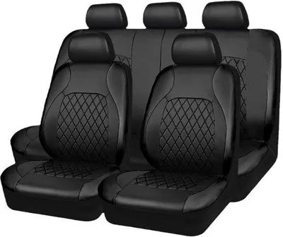 Produktbild von Universal Auto-Sitzschutzset aus Kunstleder - Set von 9 - Sitzschutz für Auto Geländewagenfahrzeug