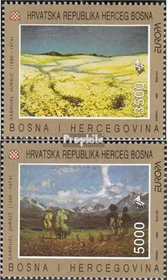 Produktbild von Briefmarken Bosnien - Kroat. Post Mostar 1993 Mi 7-8 (kompl.Ausg.) postfrisch Kunst