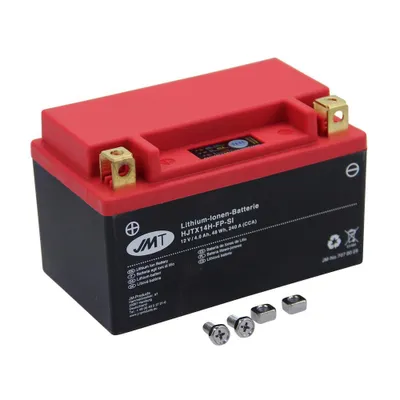 Immagine prodotto di Batteria agli ioni di litio JMT HJTX14H-FP, 12 V 4 Ah, terminale positivo a sinistra, DIN 51013