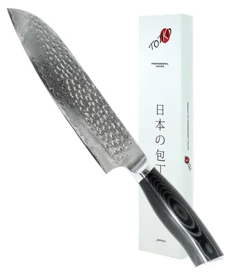 Japanisches Damast-Küchenmesser Yukimura, 19 cm Klinge