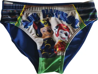 Produktbild von Paw Patrol Badehose Chase und Marshall, Badeslip, "Air Patrol", für Kinder, Marineblau, Gr. 98